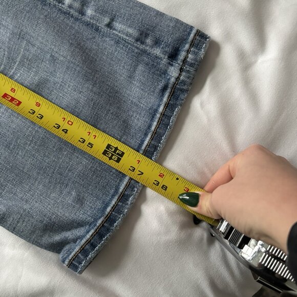 Rerock For Express Jeans Womens 8S Blue Denim Cotton Low Rise Boot Cut VTG Y2K - Picture 5 of 15